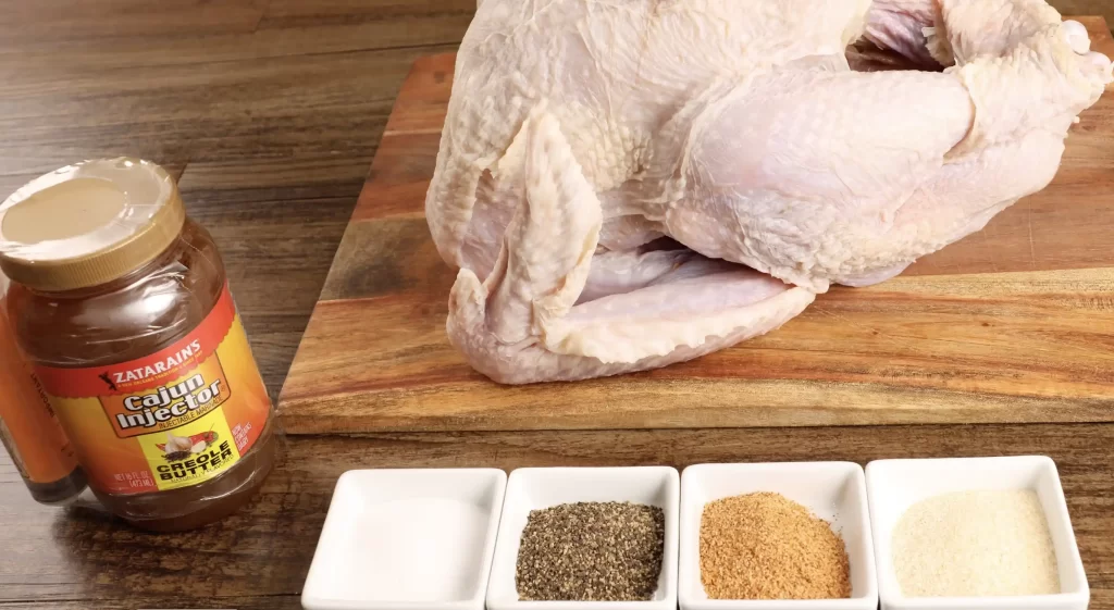 ingredients for deep fried turkey